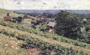 Theodore Robinson From the Hill,Giverny (nn02) Sweden oil painting artist